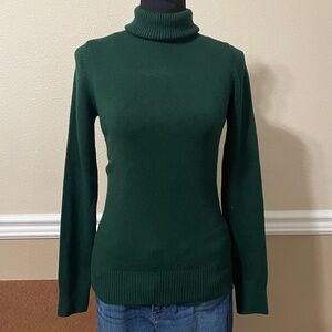 French Connection Forest Green Turtleneck